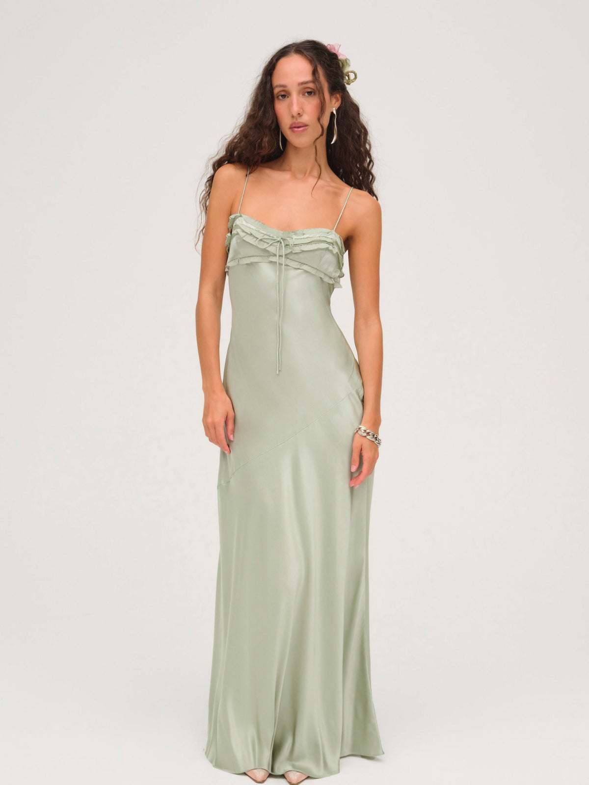 Natalie Maxi Dress Desert Sage - For Love & Lemons