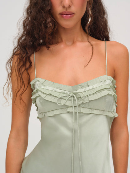 Natalie Maxi Dress Desert Sage - For Love & Lemons