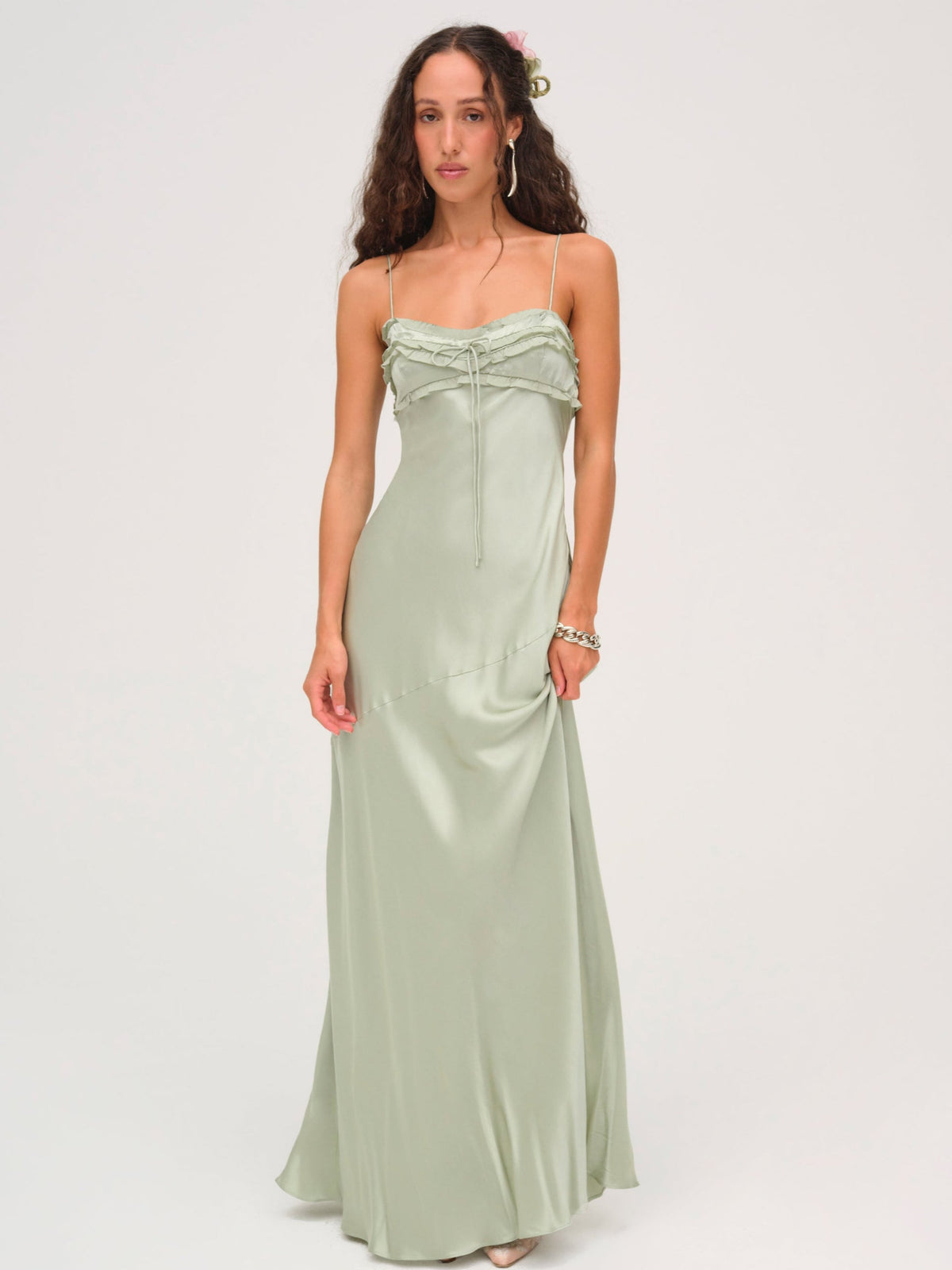 Natalie Maxi Dress Desert Sage - For Love & Lemons