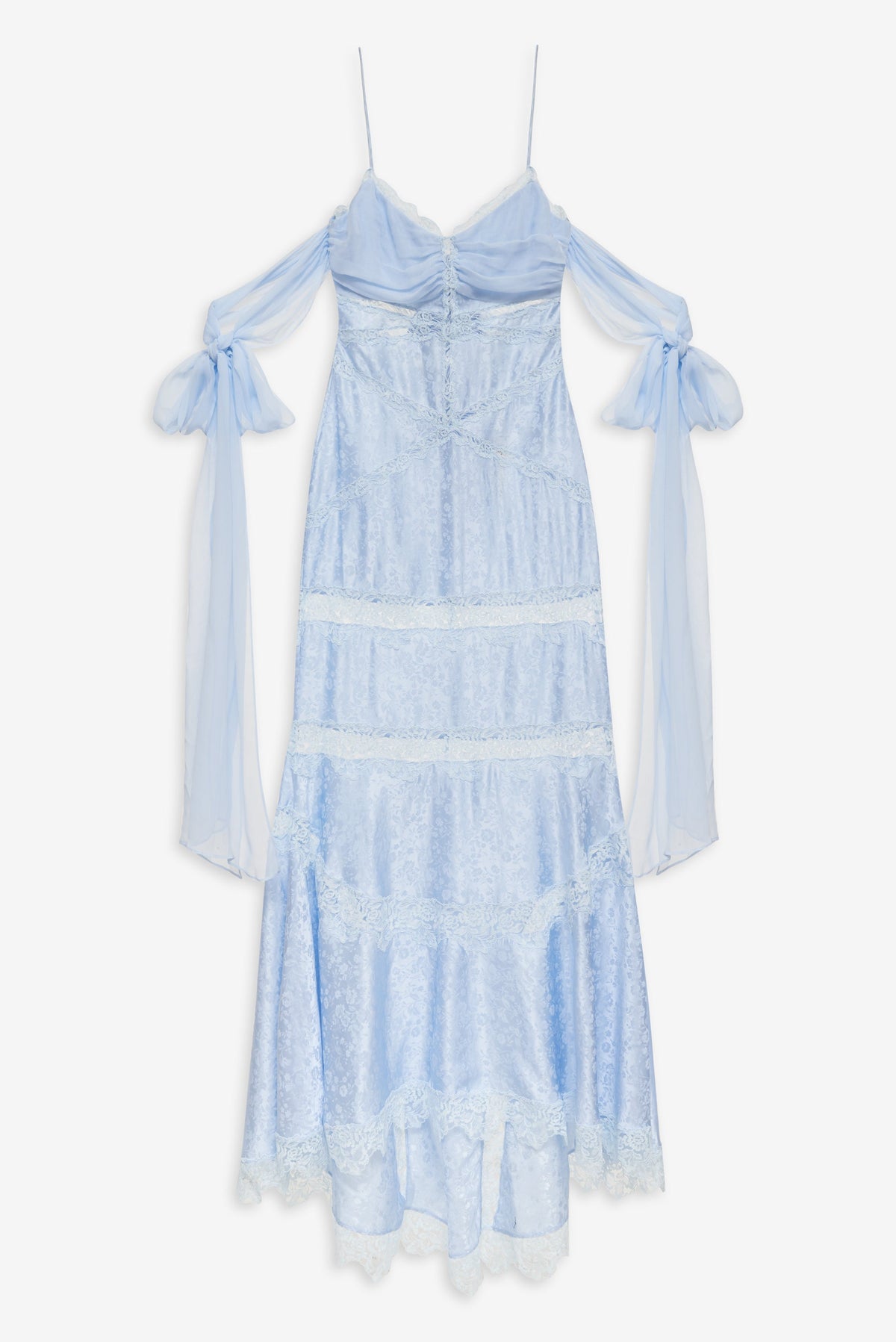 Rita Lace Gown Blue - For Love & Lemons