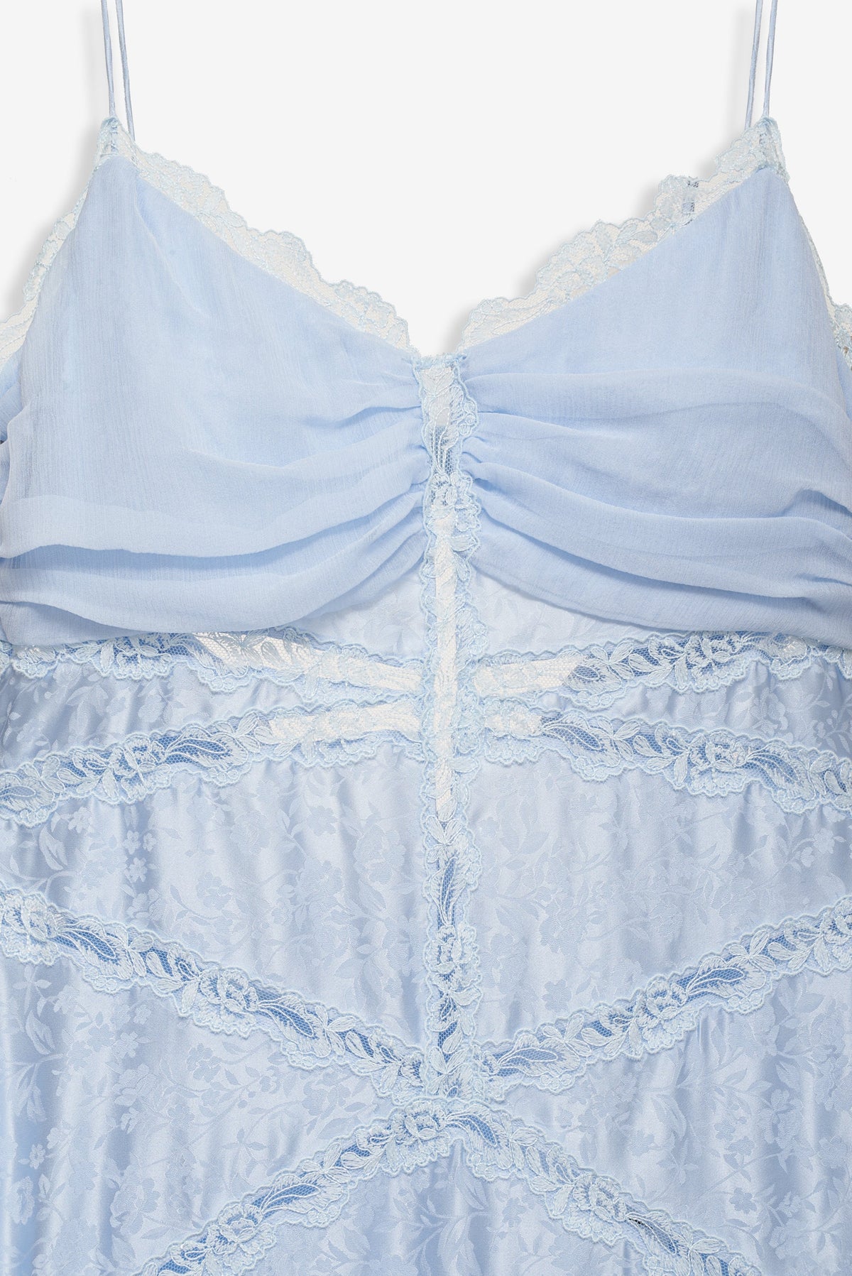 Rita Lace Gown Blue - For Love & Lemons