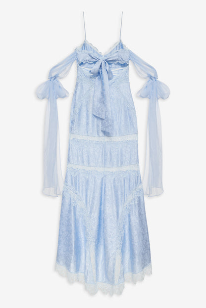 Rita Lace Gown Blue - For Love & Lemons