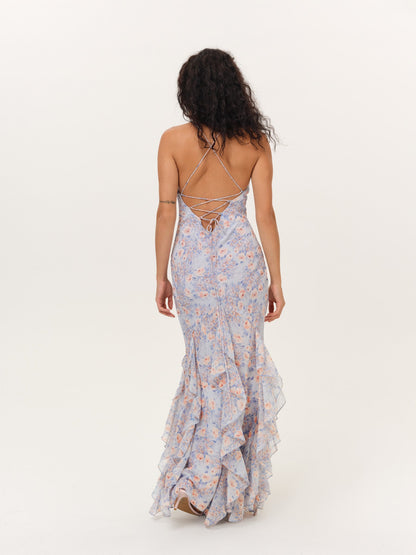 Elea Maxi Dress Blue - For Love & Lemons