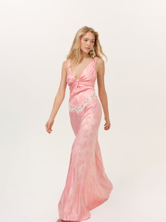 Bubblegum Maxi Dress Bubblegum Pink - For Love & Lemons