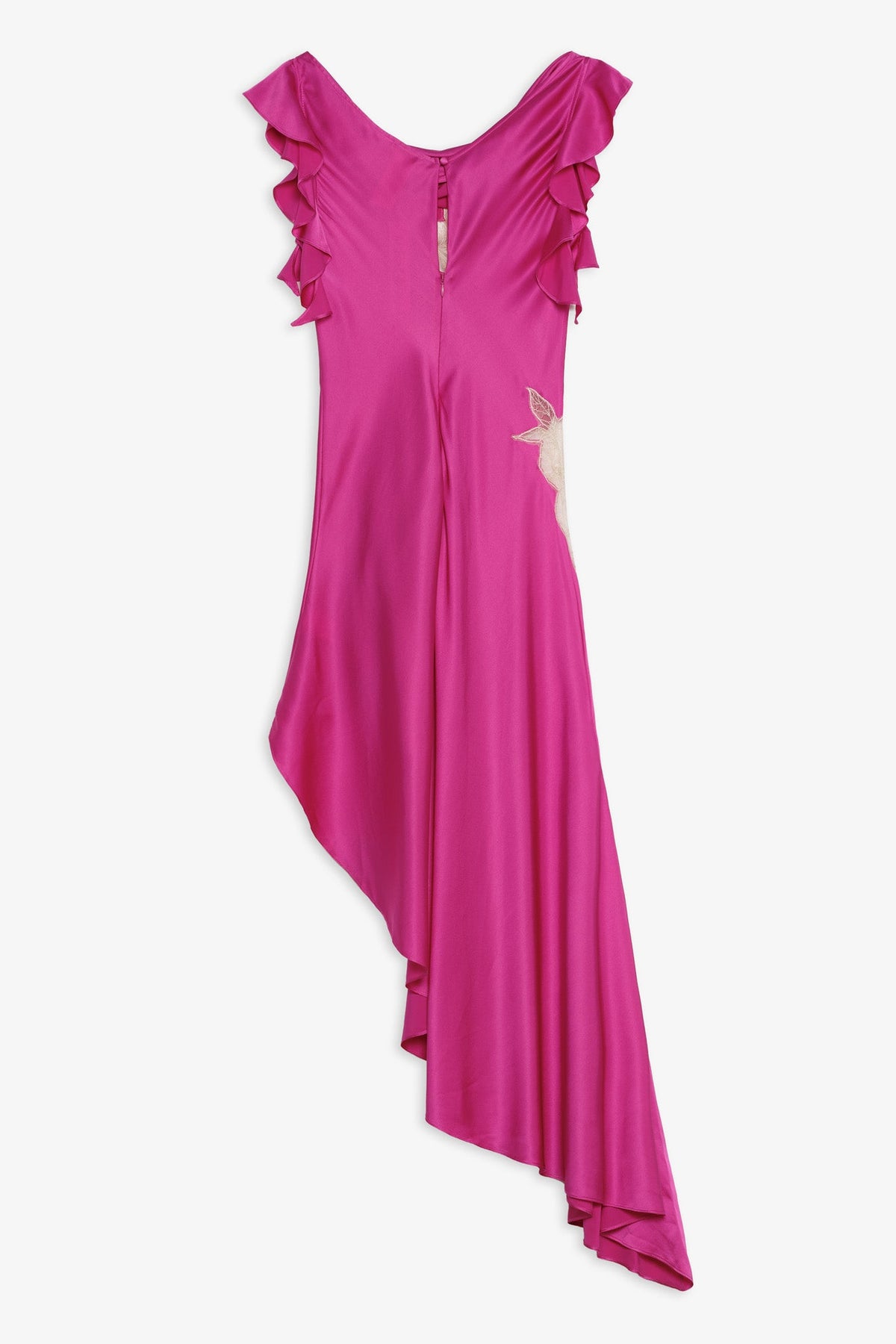 Lani Asymmetrical Dress Fuchsia - For Love & Lemons