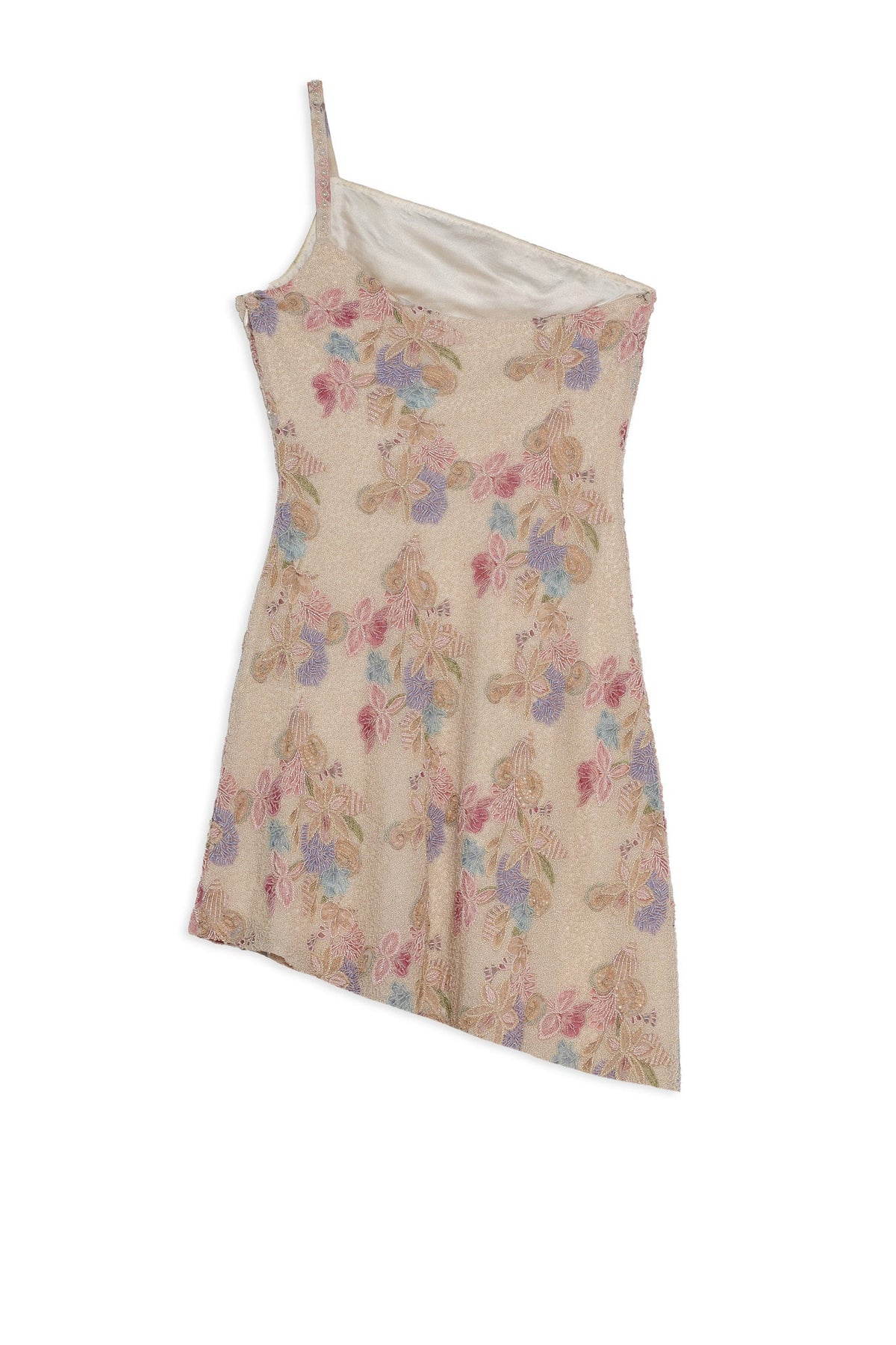 Lulu Shell Beaded Mini Dress Cream - For Love & Lemons