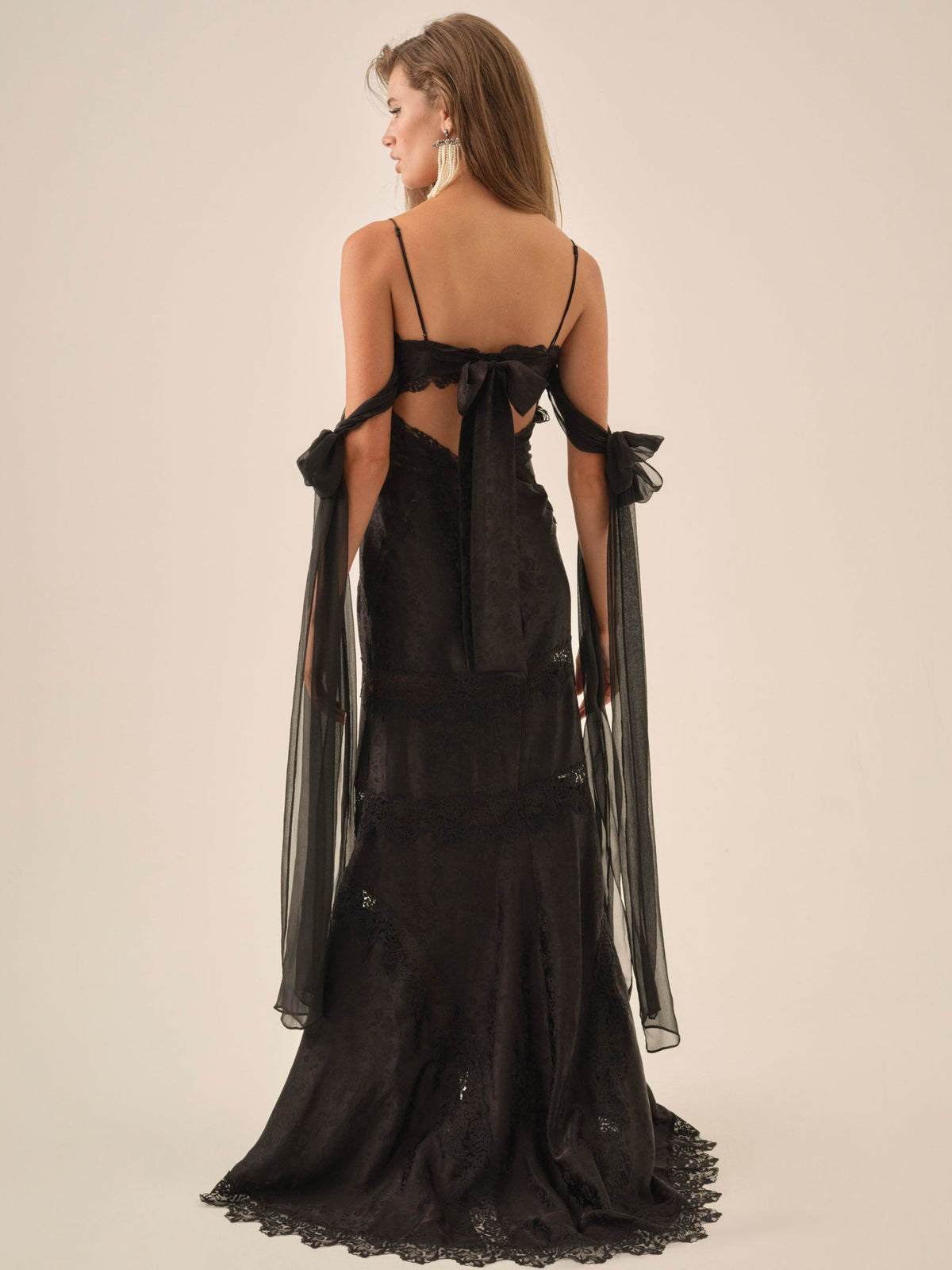 Rita Lace Gown Black - For Love & Lemons