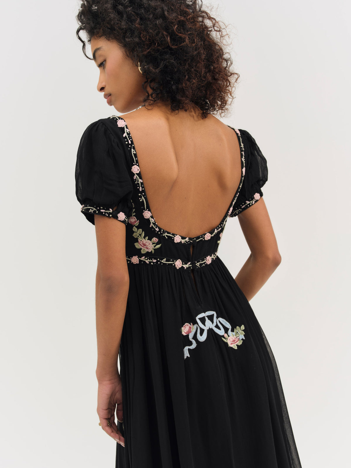 Rosemarie Maxi Dress Black - For Love & Lemons