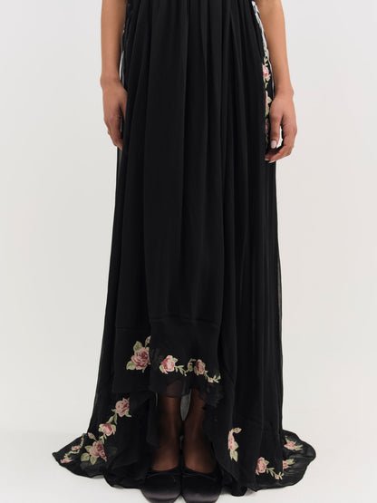 Rosemarie Maxi Dress Black - For Love & Lemons