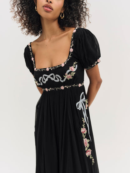 Rosemarie Maxi Dress Black - For Love & Lemons