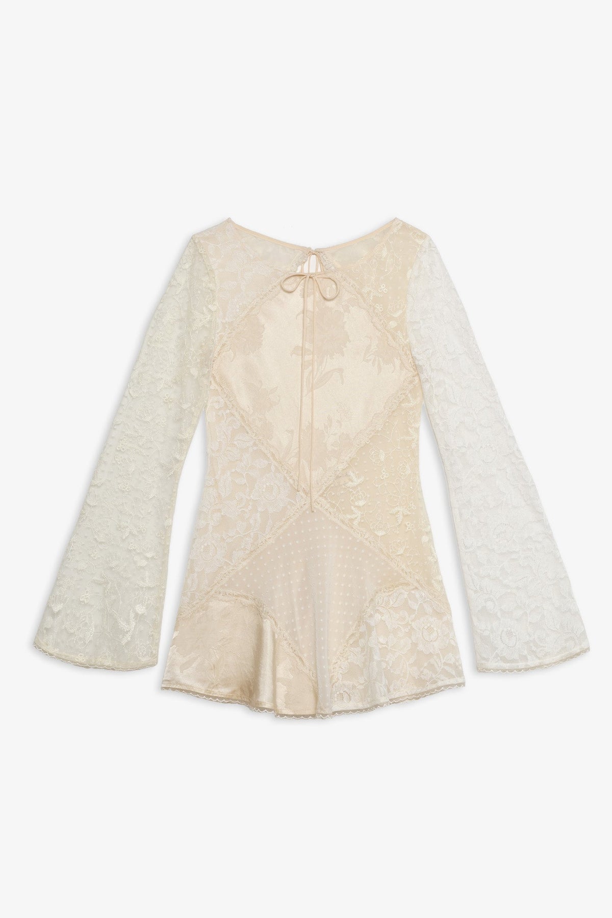 Bellamy Mini Dress Cream - For Love & Lemons