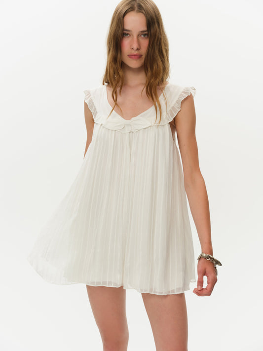 All Aboard Mini Dress White - For Love & Lemons