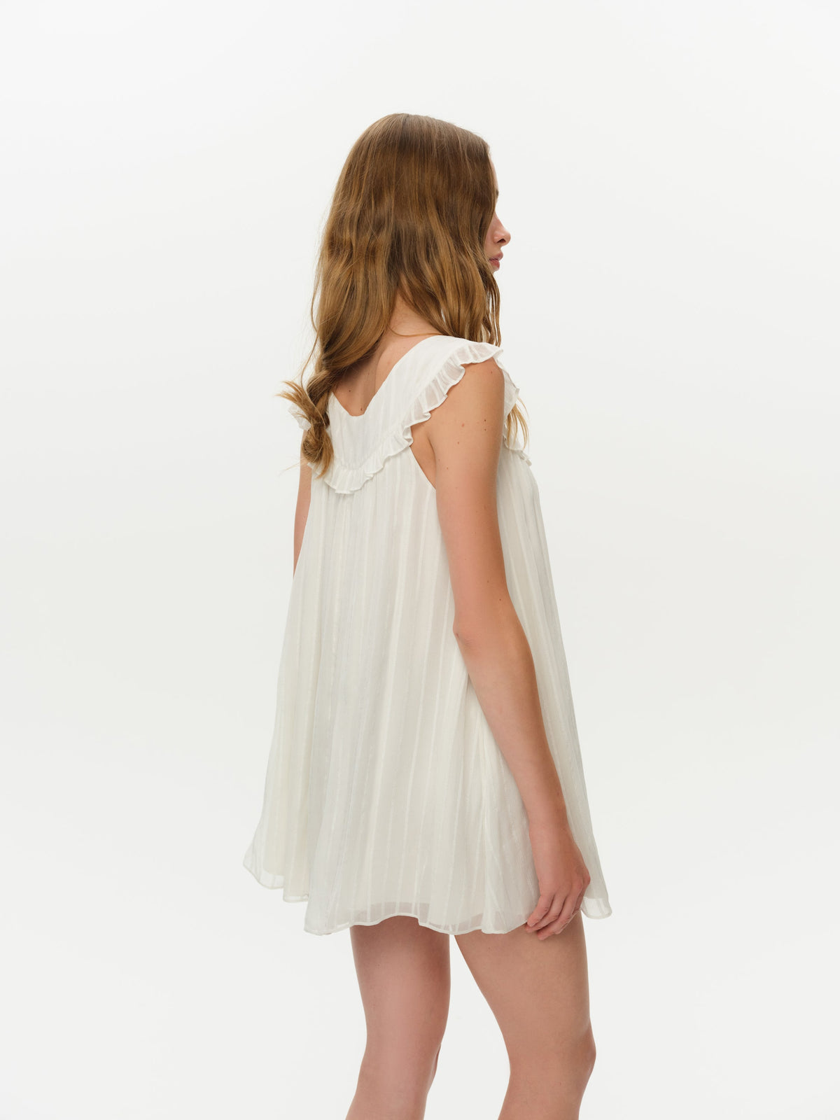 All Aboard Mini Dress White - For Love & Lemons
