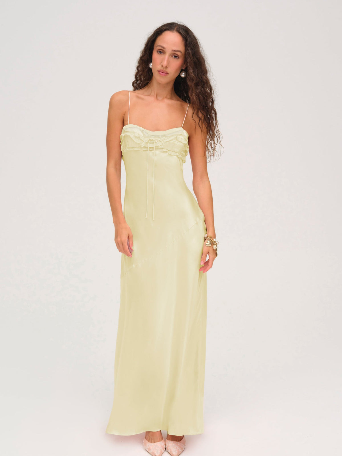 Natalie Maxi Dress Yellow - For Love & Lemons