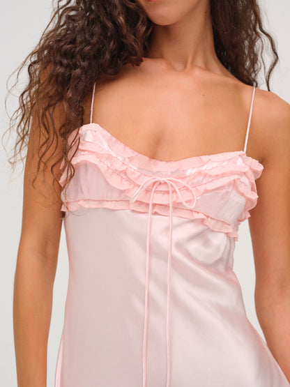 Natalie Maxi Dress Baby Pink - For Love & Lemons