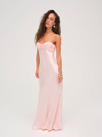 Natalie Maxi Dress Baby Pink - For Love & Lemons