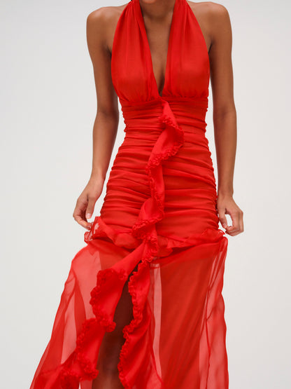Kayta Gown Red - For Love & Lemons