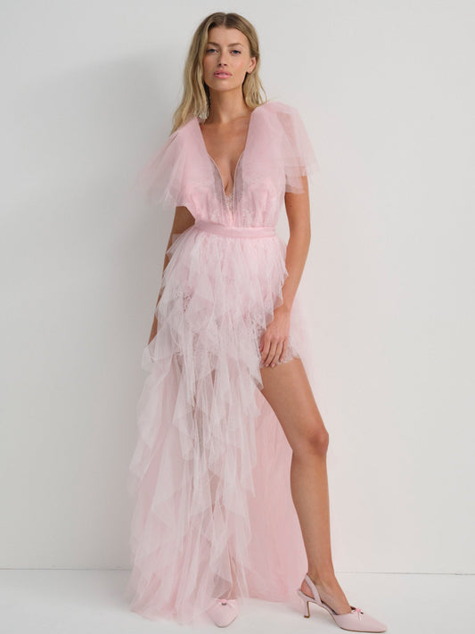 Maxine Gown Pink - For Love & Lemons