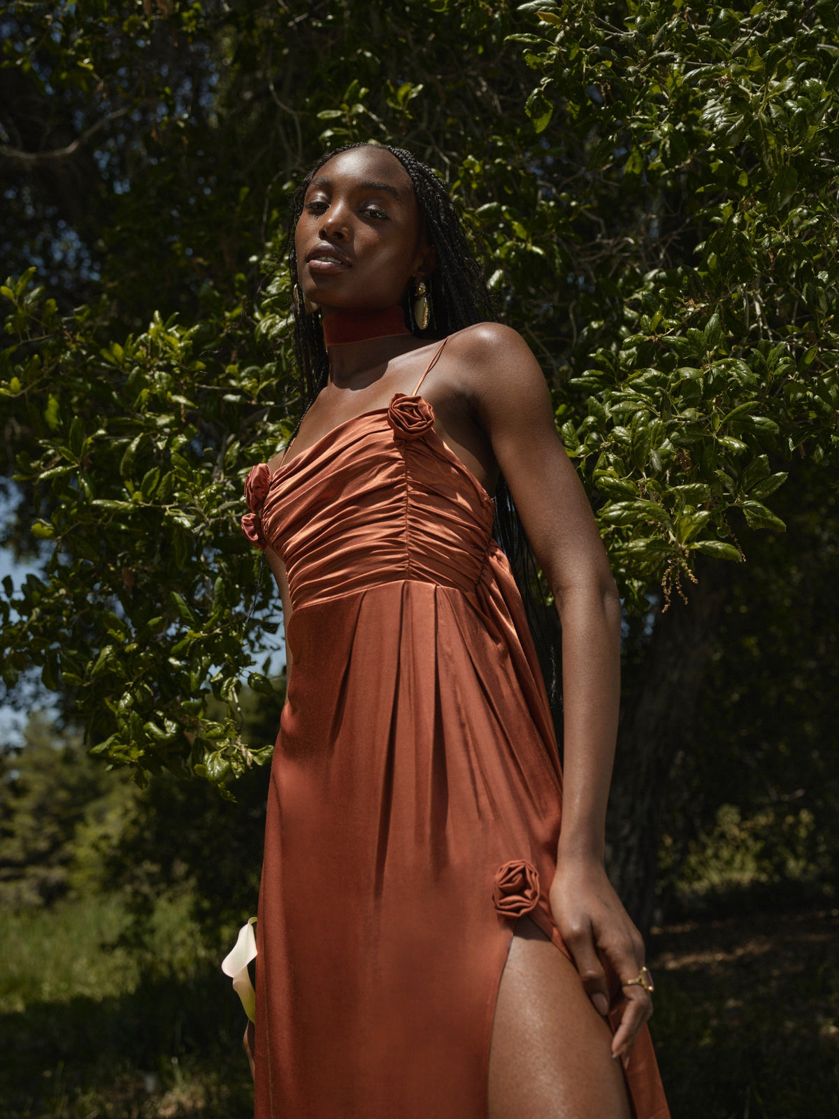Winona Bridesmaid Gown Orange - For Love & Lemons