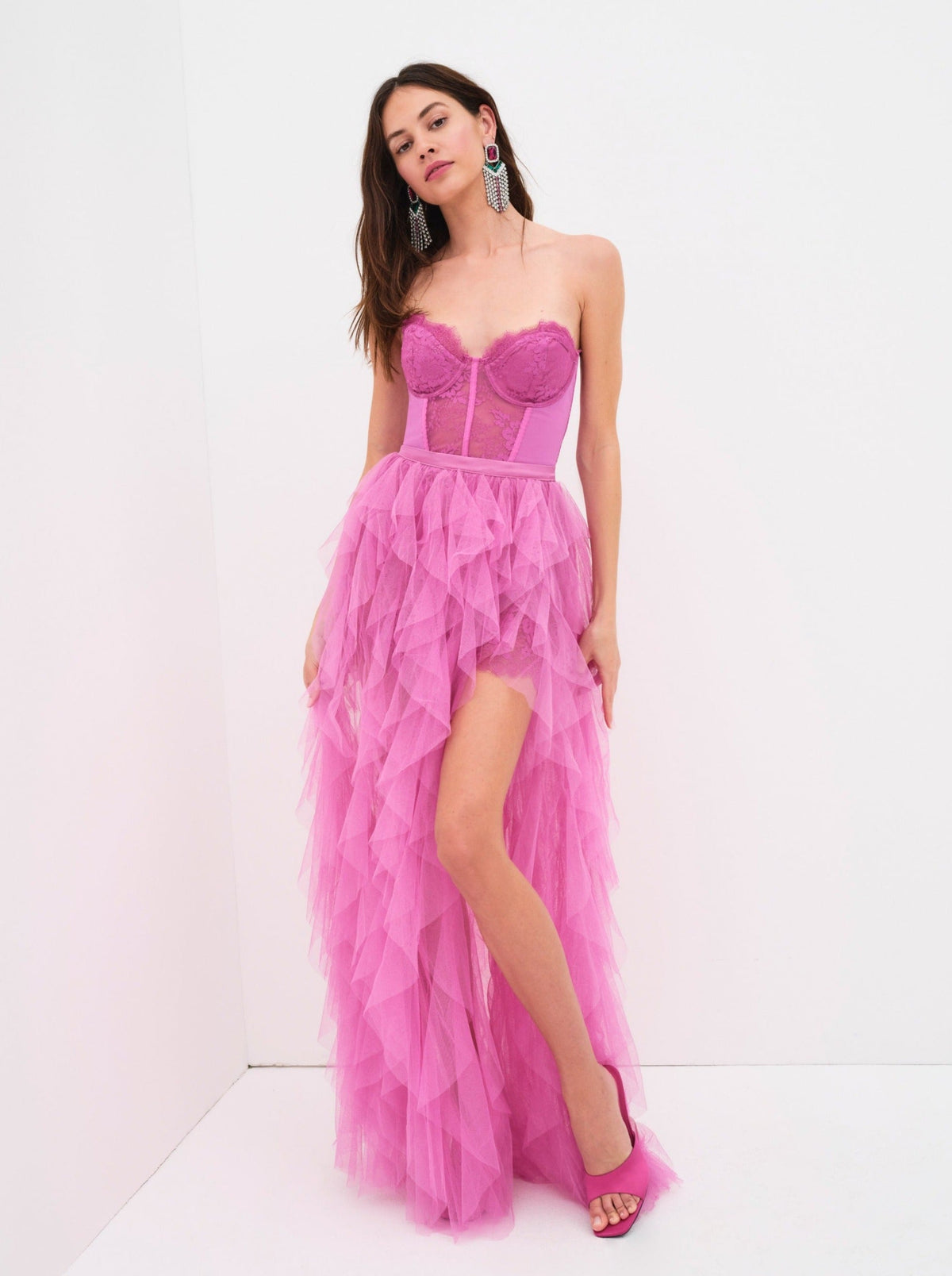 Bustier Gown Pink - For Love & Lemons