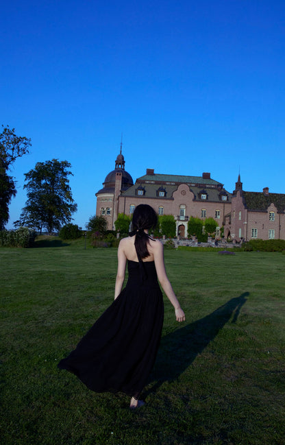 Ophelie Organza Maxi Dress Black - For Love & Lemons