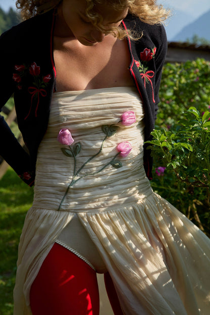 Ophelie Organza Maxi Dress Blush - For Love & Lemons