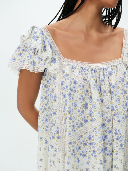 Tasha Mini Dress Cream - For Love & Lemons