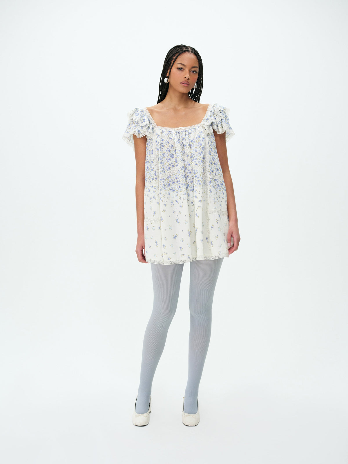 Tasha Mini Dress Cream - For Love & Lemons