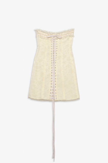 Azira Mini Dress Cream - For Love & Lemons