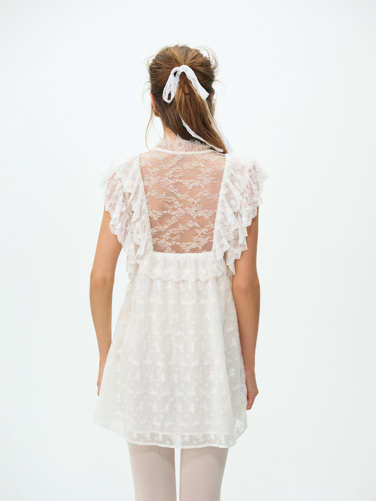 Penny Mini Dress Cream - For Love & Lemons