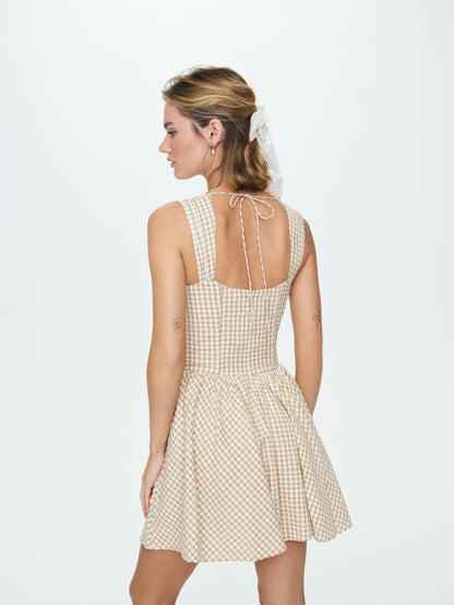That’s Amor Mini Dress Tan - For Love & Lemons