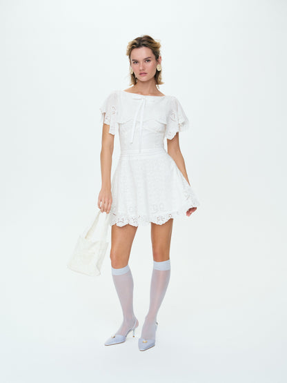 Lola Mini Dress White - For Love & Lemons