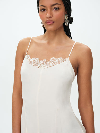 Luna Mini Dress Cream - For Love & Lemons