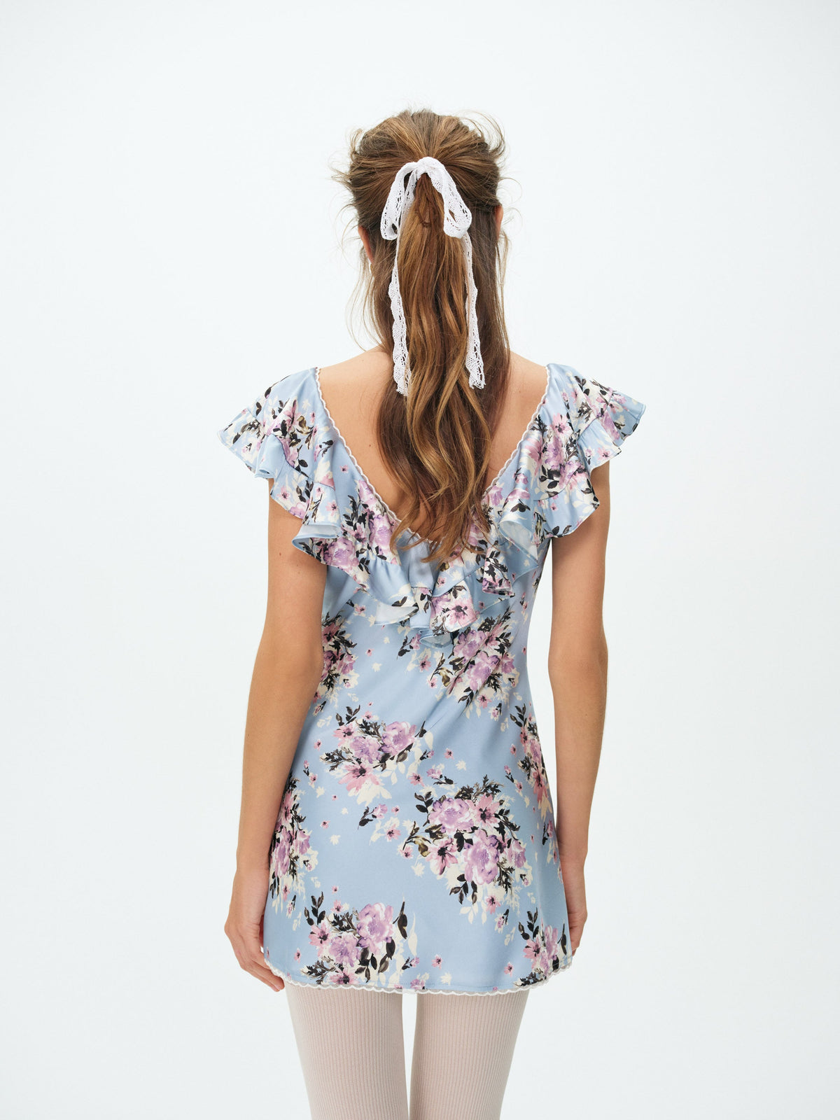 Magnolia Mini Dress Blue - For Love & Lemons