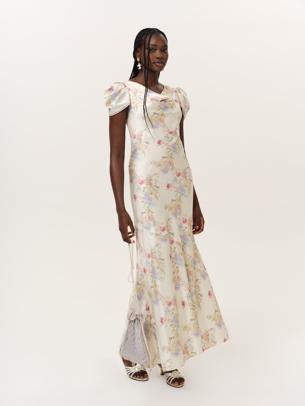 Lulu Shell Maxi Dress Cream - For Love & Lemons