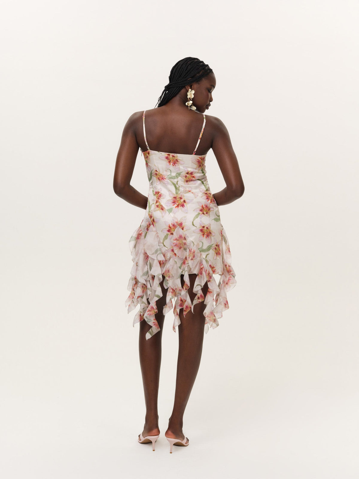 Sunrise Lily Beaded Mini Dress Cream - For Love & Lemons