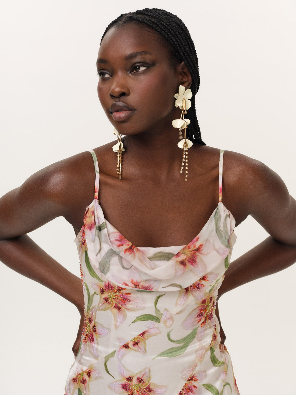 Sunrise Lily Beaded Mini Dress Cream - For Love & Lemons