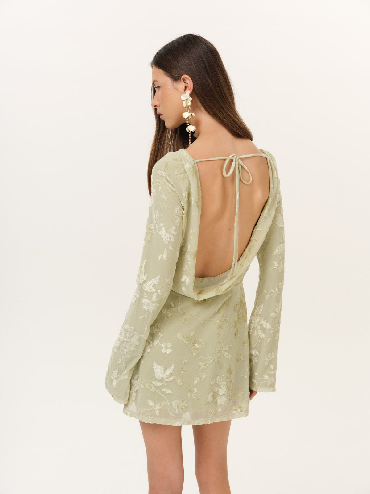 Limesicle Mini Dress Green - For Love & Lemons