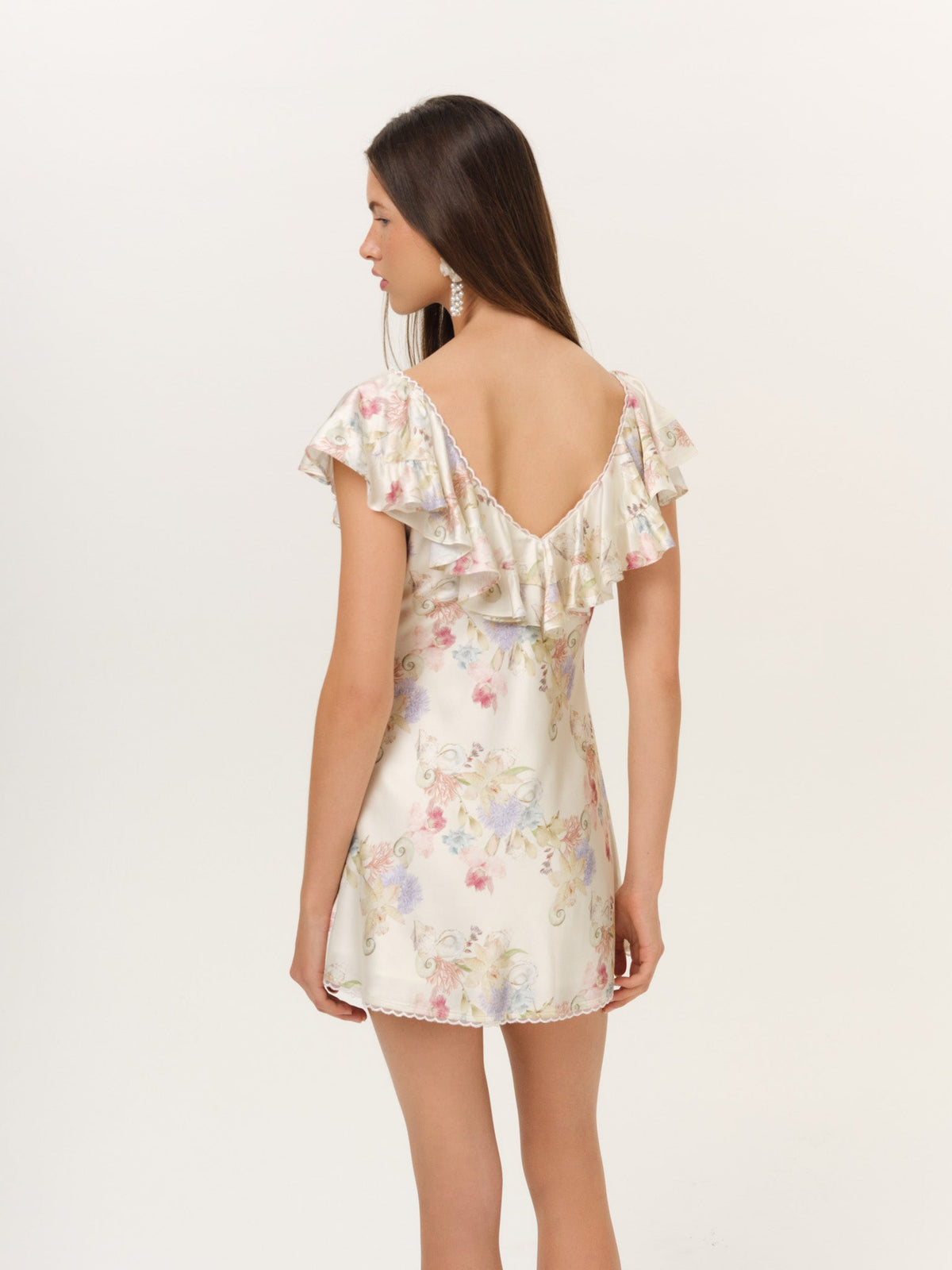 Lulu Shell Mini Dress Cream - For Love & Lemons