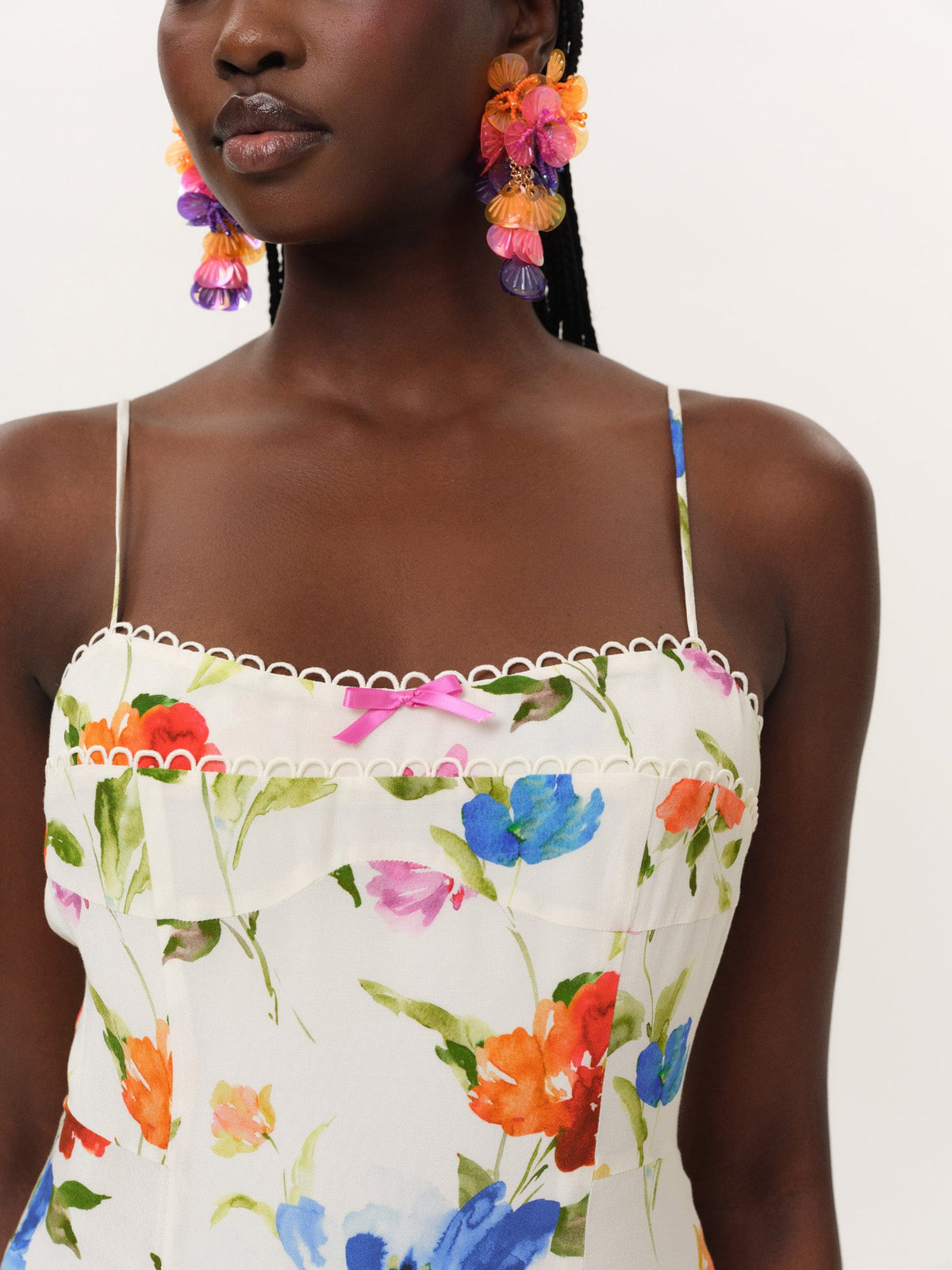 Tropical Bloom Maxi Dress White - For Love & Lemons