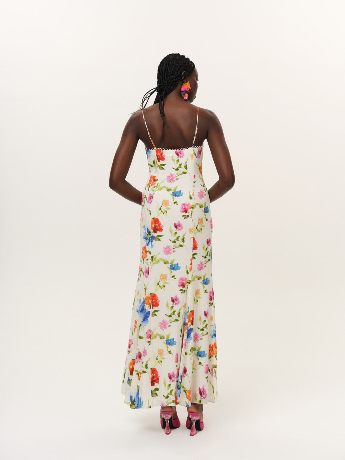 Tropical Bloom Maxi Dress White - For Love & Lemons