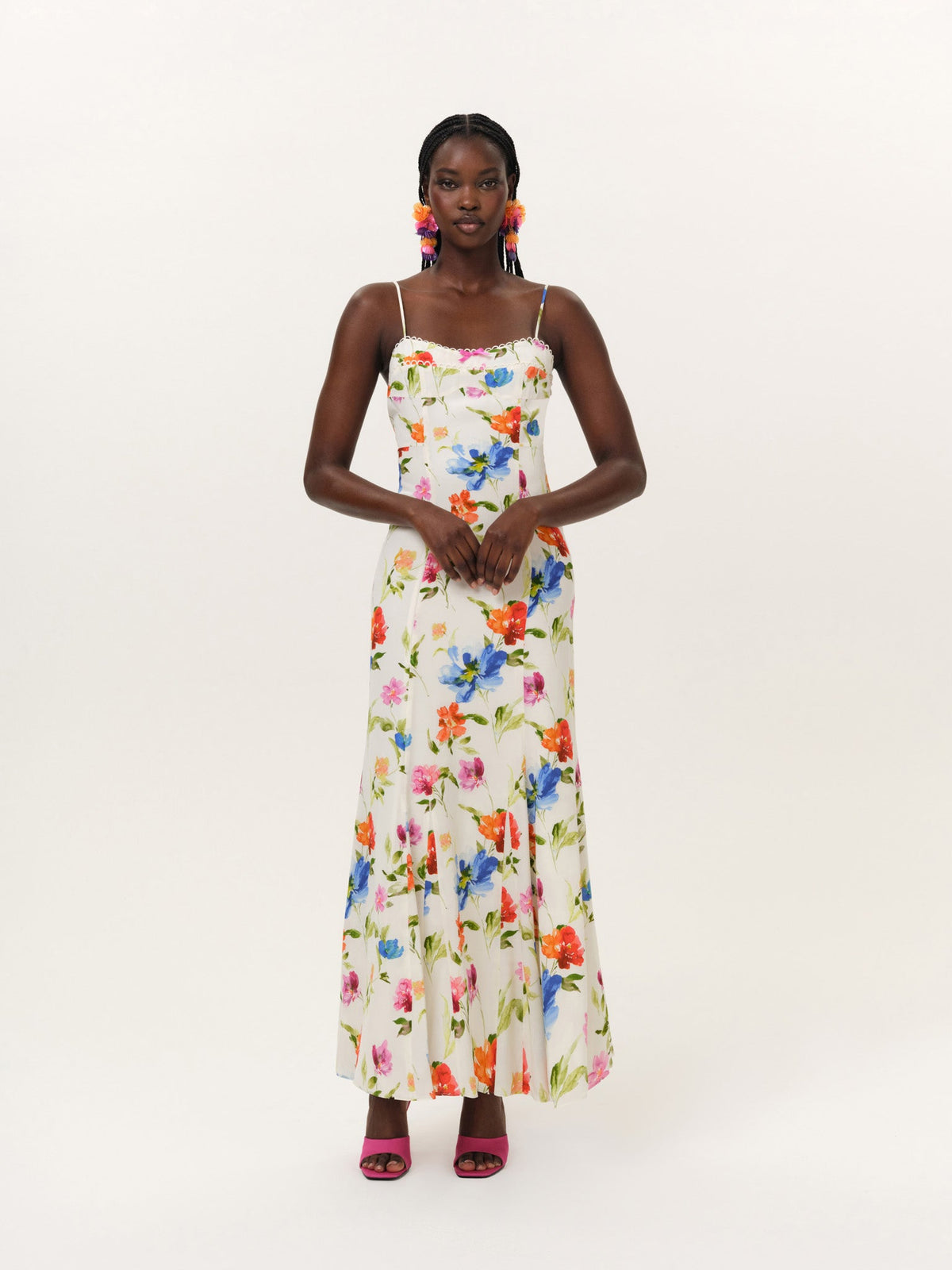 Tropical Bloom Maxi Dress White - For Love & Lemons