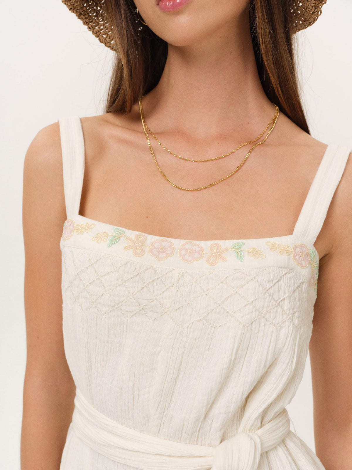 Leah Romper Cream - For Love & Lemons