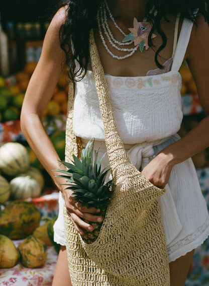 Leah Romper Cream - For Love & Lemons