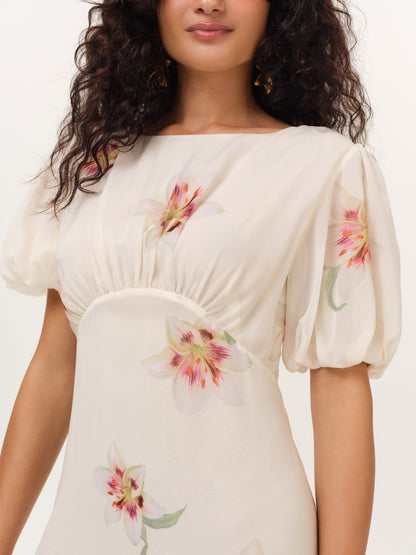 Sunrise Lily Maxi Dress Cream Peach - For Love & Lemons