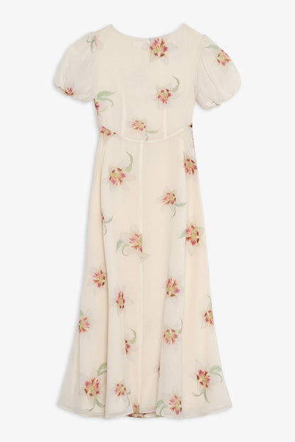 Sunrise Lily Maxi Dress Cream Peach - For Love & Lemons