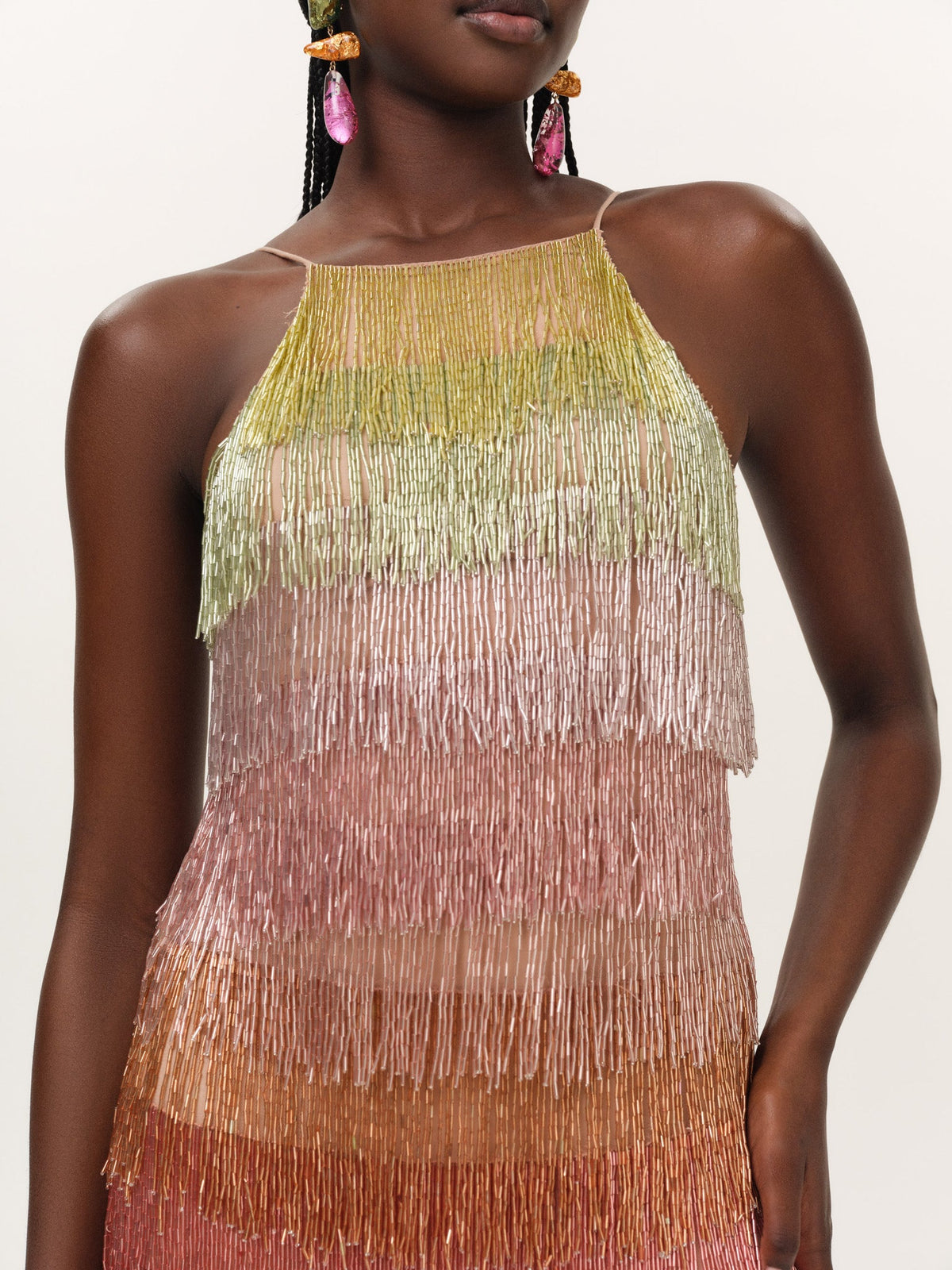 Tropic Crush Mini Dress Rainbow - For Love & Lemons