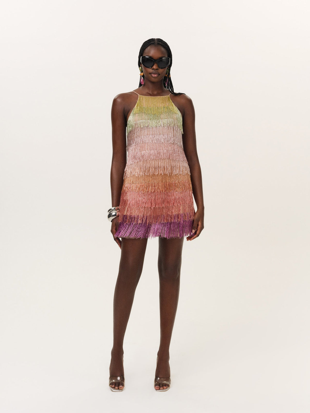 Tropic Crush Mini Dress Rainbow - For Love & Lemons