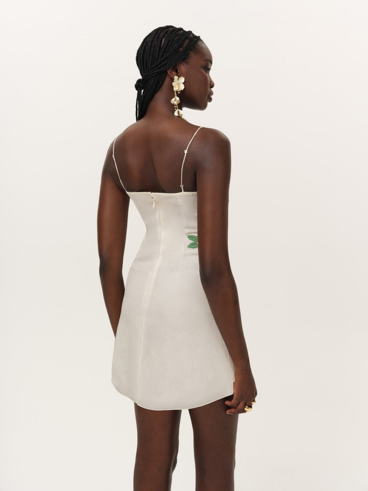 Hibiscus Haze Mini Dress Cream - For Love & Lemons