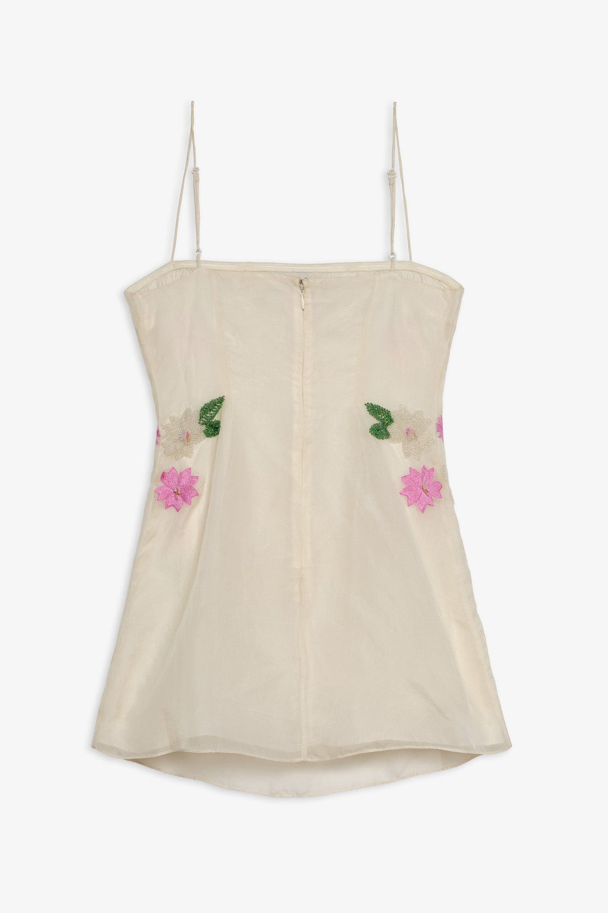 Hibiscus Haze Mini Dress Cream - For Love & Lemons